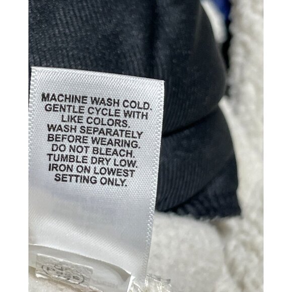 MaGellan Outdoors Fleece Quilted 1/4 Snap Blue Cream Size XL Extra Large Classic - Picture 6 of 7